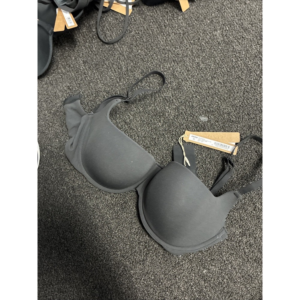 NEW Skims Fits Everybody Balconette Bra Womens 32D Black Underwire Lightly Lined